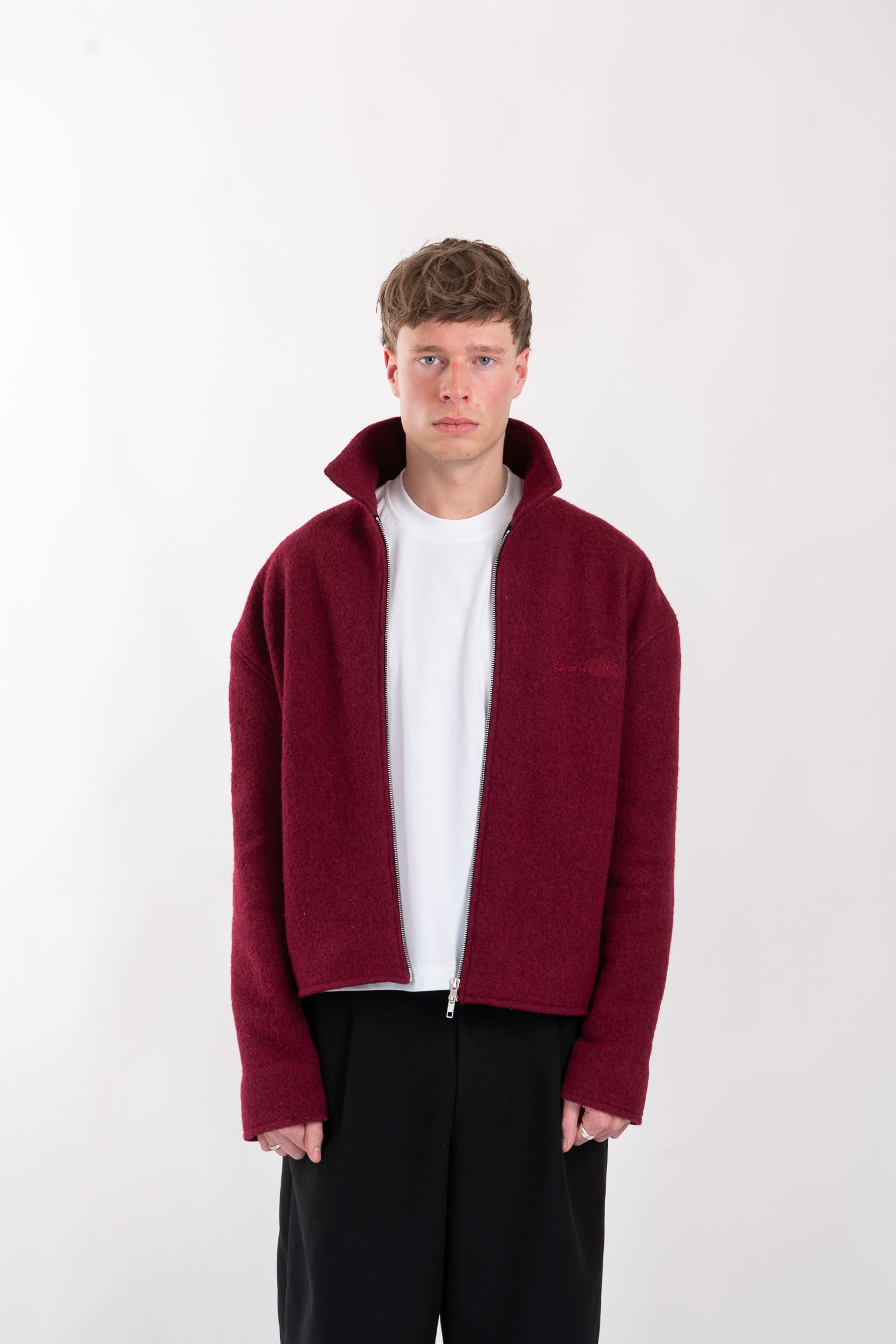 100% Wool Jacket - Bordeaux – Lieverd ik ben Thuis